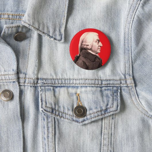Badge Rond 5 Cm Adam Smith (homonymie) (En situation)