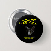 Badge Rond 5 Cm Adaptez et résistez (Devant & derrière)
