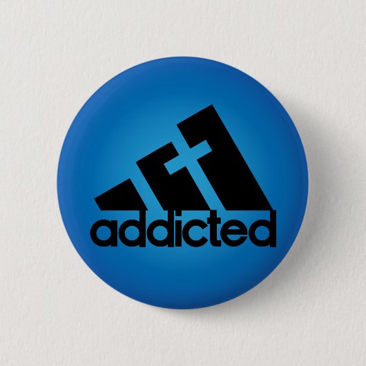 Badge Rond 5 Cm Addicité (Devant)