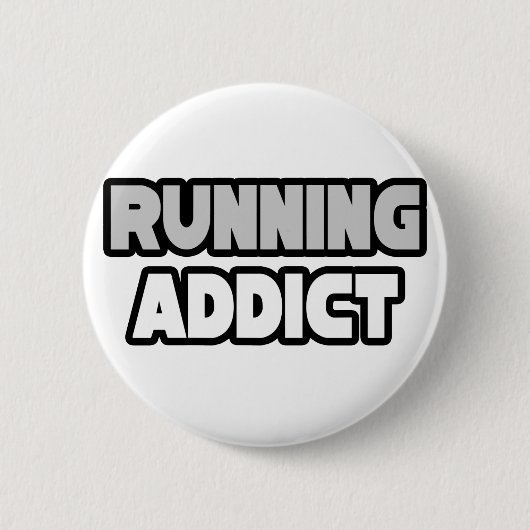 Badge Rond 5 Cm Addict en cours (Devant)