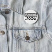 Badge Rond 5 Cm Addict en cours (En situation)