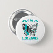 Badge Rond 5 Cm Addiction Recovery Awareness Month Ribbon (Devant & derrière)