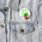 Badge Rond 5 Cm adhd, pourquoi ne pouvez-vous pas le voir ma (En situation)