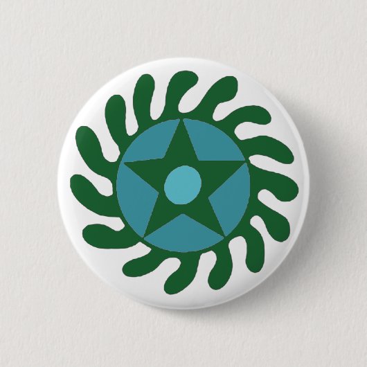 Badge Rond 5 Cm Adinkra Sesa Wo Suban - Nouveaux débuts (Devant)
