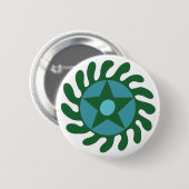Badge Rond 5 Cm Adinkra Sesa Wo Suban - Nouveaux débuts (Devant & derrière)