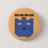 Badge Rond 5 Cm Admirer le chien (Devant)