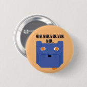 Badge Rond 5 Cm Admirer le chien (Devant & derrière)