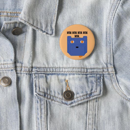 Badge Rond 5 Cm Admirer le chien (En situation)