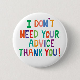 Badge Rond 5 Cm Adolescent grandissant indépendant individuel