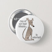 Badge Rond 5 Cm Adopted~RedBrindle (Devant & derrière)