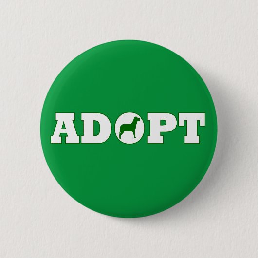 Badge Rond 5 Cm Adopter les animaux (Devant)