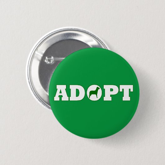 Badge Rond 5 Cm Adopter les animaux (Devant & derrière)