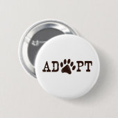 Badge Rond 5 Cm Adoptez un animal (Devant & derrière)