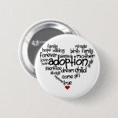 Badge Rond 5 Cm Adoption (Devant & derrière)
