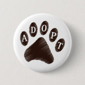 Badge Rond 5 Cm Adoption animale (Devant)