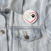 Badge Rond 5 Cm Adoption par les animaux (En situation)