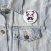 Badge Rond 5 Cm Adorable Kawaii Panda Conception personnalisée (En situation)