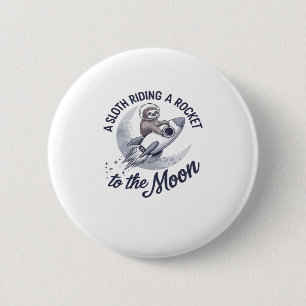 Badge Rond 5 Cm Adorable Parcours d'astronaute