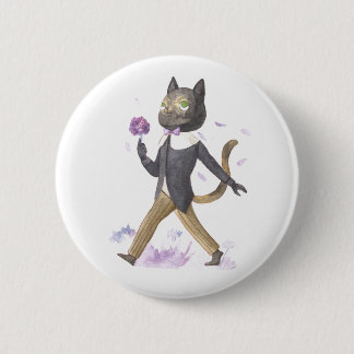 Badge Rond 5 Cm Adorable Stardust le bouton de chat