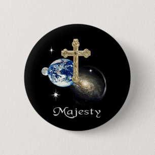 Badge Rond 5 Cm Adorez sa majesté