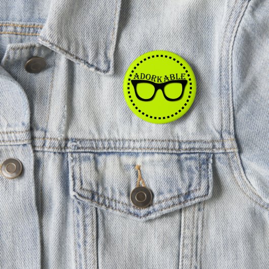 Badge Rond 5 Cm Adorkable - dork (En situation)