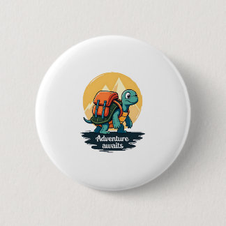 Badge Rond 5 Cm Adventure Awaits est Hiking Adventures est Aventur