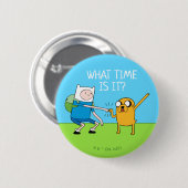Badge Rond 5 Cm Adventure | Finn & Jake Fist Bump (Devant & derrière)