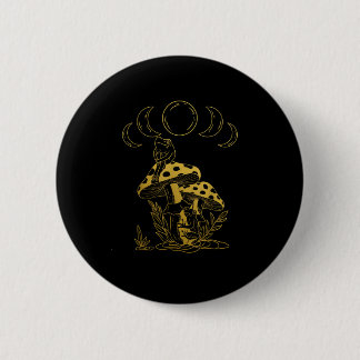 Badge Rond 5 Cm Aesthetic Goblincore And Cottagecore Mushroom Crea