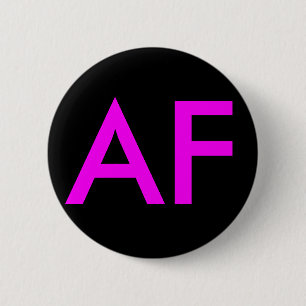 Badge Rond 5 Cm "AF..." Boutons et broches pour sacs à dos