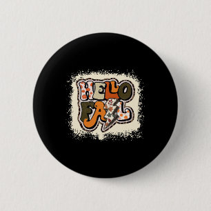Badge Rond 5 Cm Affaire Autumn Vibes Retro Groovy