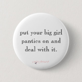 Badge Rond 5 Cm affaire avec elle bouton