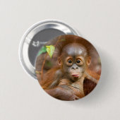 Badge Rond 5 Cm Affaires de singe 3 (Devant & derrière)
