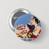 Badge Rond 5 Cm Affiche asiatique (Devant & derrière)