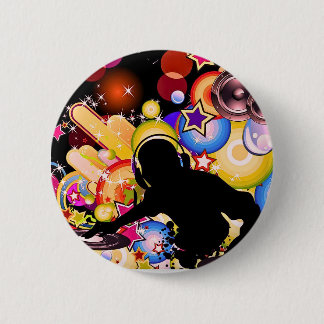 Badge Rond 5 Cm Affiche de musique DJ Vivid | Poster Moderne Brill