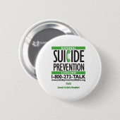 Badge Rond 5 Cm AFFICHE de prévention de suicide (Devant & derrière)