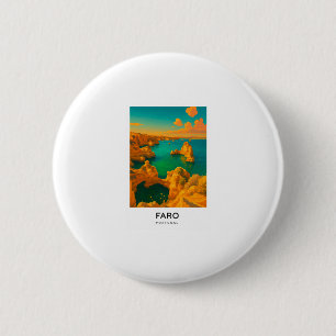 Badge Rond 5 Cm Affiche de voyage Faro - Portugal