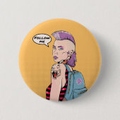 Badge Rond 5 Cm Affiche des tatouages rétro (Devant)