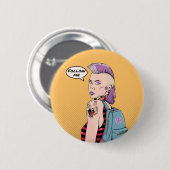 Badge Rond 5 Cm Affiche des tatouages rétro (Devant & derrière)