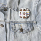 Badge Rond 5 Cm Afficher plusieurs faces (En situation)