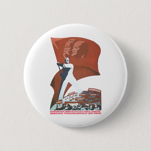 Badge Rond 5 Cm Affiches de propagande d'Union Soviétique de (Devant)