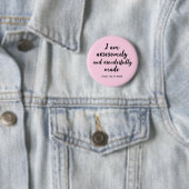 Badge Rond 5 Cm Affirmation Biblique Positive Rose (En situation)