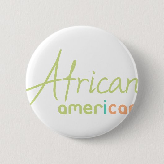 Badge Rond 5 Cm Africain-Américain (Devant)
