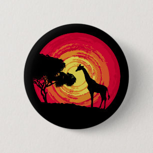 Badge Rond 5 Cm African sunset