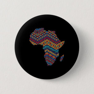 Badge Rond 5 Cm Afrique Drapeau Kente Cloth Black Pride Afrique Am