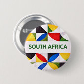 Badge Rond 5 Cm Afrique du Sud (Devant & derrière)