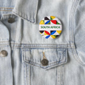 Badge Rond 5 Cm Afrique du Sud (En situation)