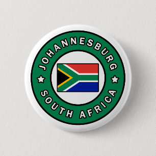 Badge Rond 5 Cm Afrique du Sud de Johannesburg