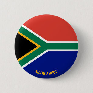Badge Rond 5 Cm Afrique du Sud Drapeau charmant patriotique