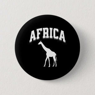 Badge Rond 5 Cm Afrique Giraffe Safari Vacances Souvenir Préppy Ae