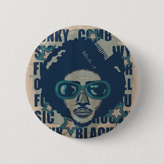 BADGE ROND 5 CM AFRO (Devant)